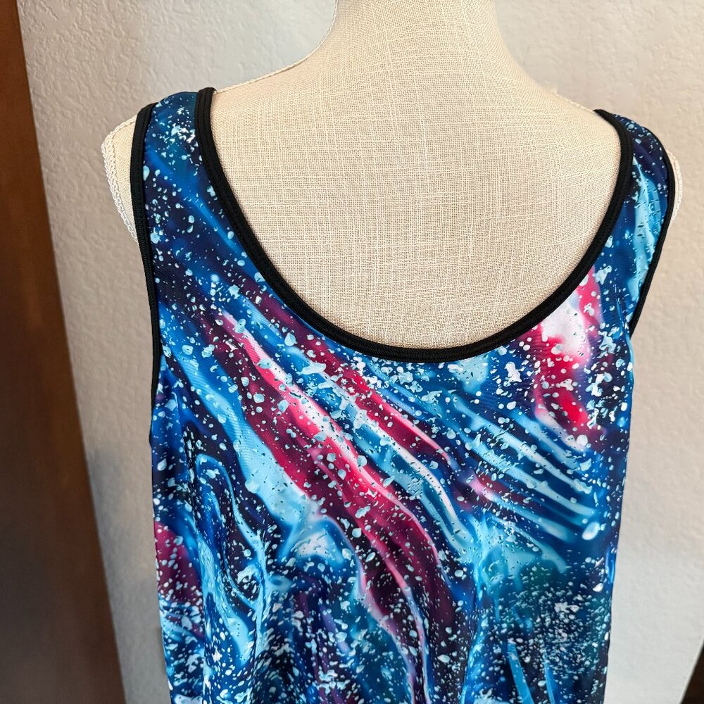 Women's Blouson Tankini Top 2X - Picture 4 of 8